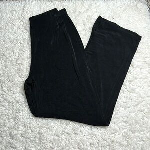 Chicos Travelers Size 1 (M) Strechy Pullon ElasticWaist Wide Leg High Waist PP12